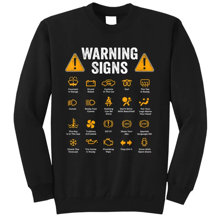 Funny Driving Warning Signs 101 Auto Mechanic Gift Driver Sweatshirt