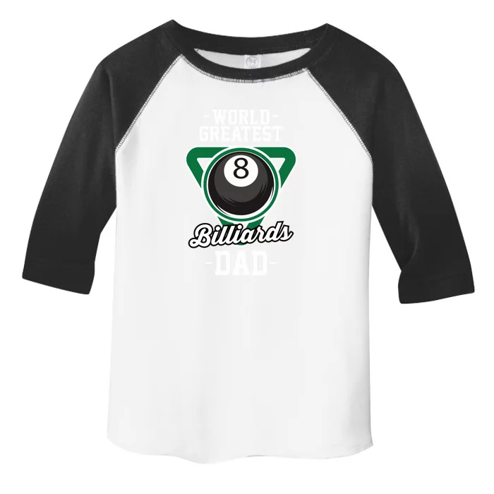 Father's Day World Greates Billiards Dad Gift For Dad Toddler Fine Jersey T-Shirt