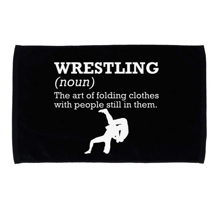 Funny Definition Wrestling Wrestler Microfiber Hand Towel