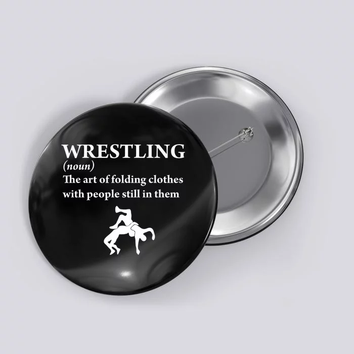 Funny Definition Wrestling Wrestler Button