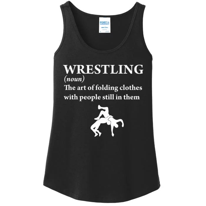 Funny Definition Wrestling Wrestler Ladies Essential Tank