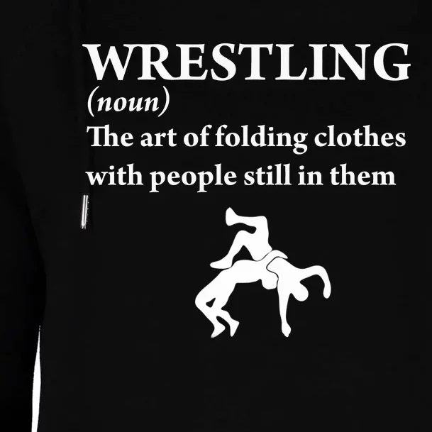 Funny Definition Wrestling Wrestler Womens Funnel Neck Pullover Hood