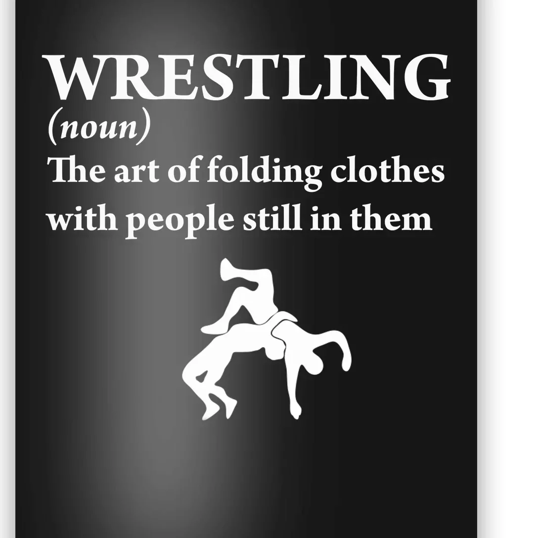 Funny Definition Wrestling Wrestler Poster