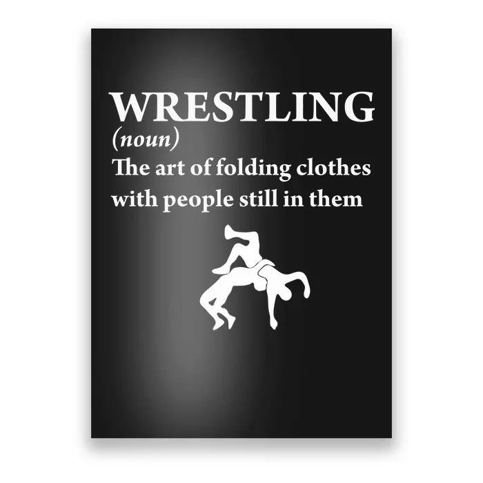 Funny Definition Wrestling Wrestler Poster