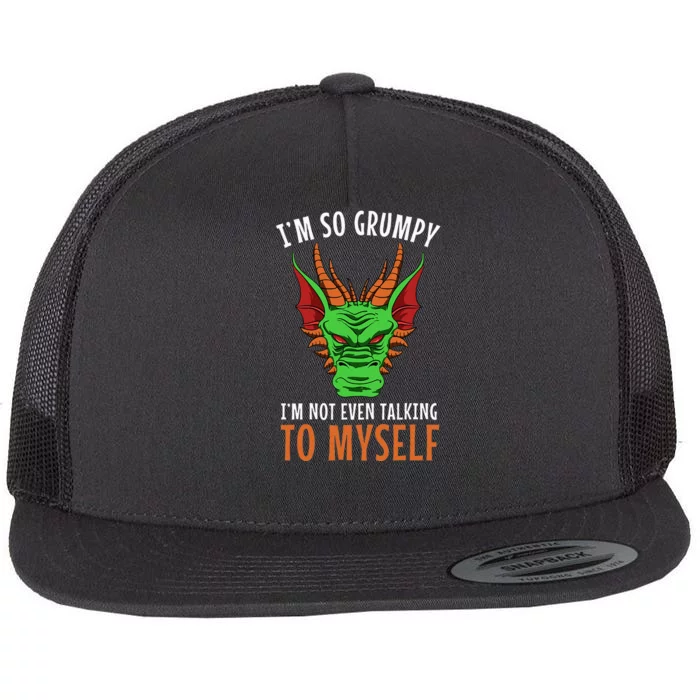 Funny Dragon Winged Fire Breathing Flying Mythical Creature Flat Bill Trucker Hat