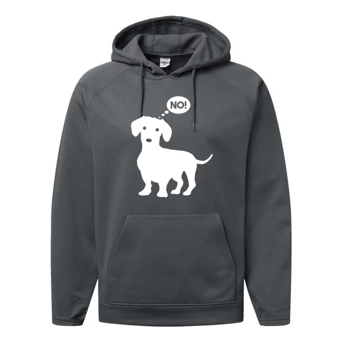 Funny Dachshund Wiener Dog Doxie Lover Best Gift Performance Fleece Hoodie