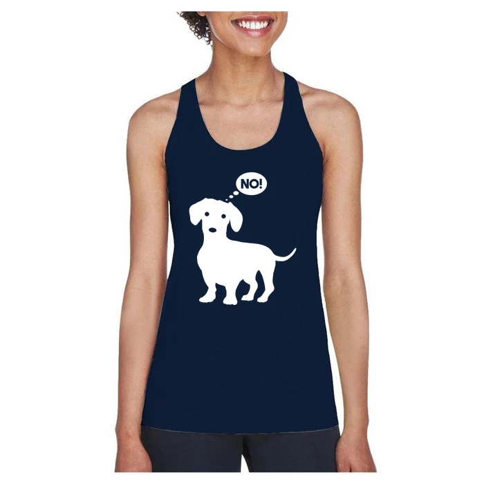 Funny Dachshund Wiener Dog Doxie Lover Best Gift Women's Racerback Tank