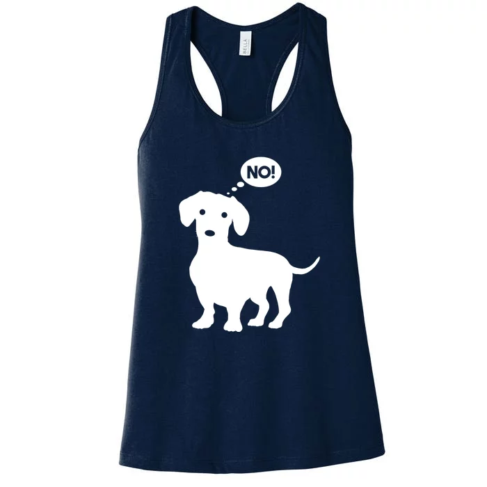 Funny Dachshund Wiener Dog Doxie Lover Best Gift Women's Racerback Tank