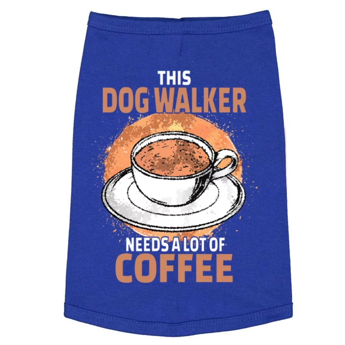 Funny Dog Walker Coffee Cool Gift Doggie Tank