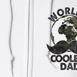 Father's Day World's Coolest Dad Funny Beard Full Zip Hoodie