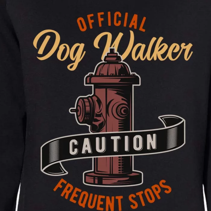 Funny Dog Walker Gift Graphic Walking The Dogs Funny Gift Womens California Wash Sweatshirt