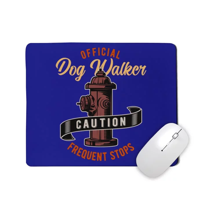 Funny Dog Walker Gift Graphic Walking The Dogs Funny Gift Mousepad