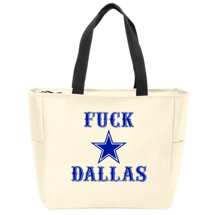 Fuck Dallas Western Style Design Zip Tote Bag