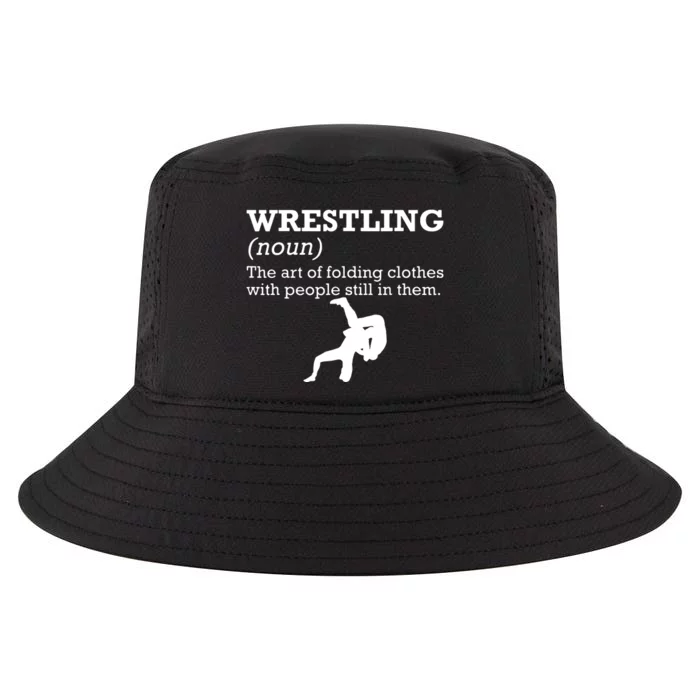 Funny Definition Wrestling Wrestler Cool Comfort Performance Bucket Hat