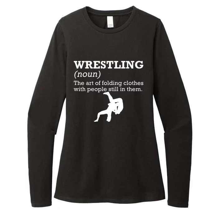 Funny Definition Wrestling Wrestler Womens CVC Long Sleeve Shirt