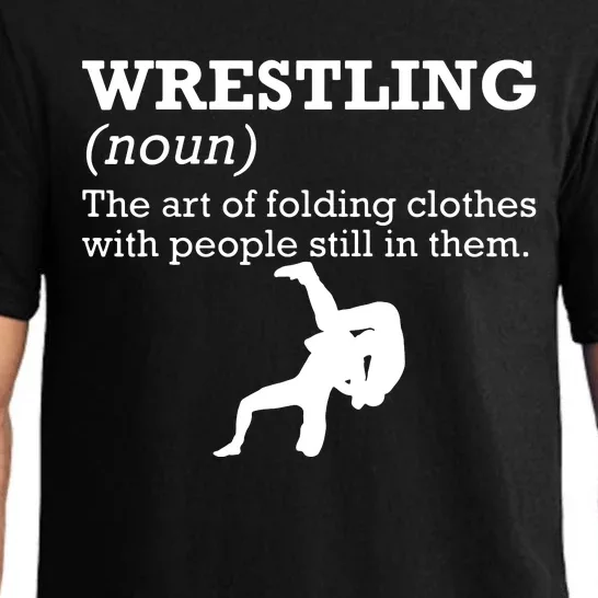 Funny Definition Wrestling Wrestler Pajama Set