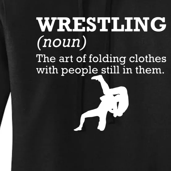 Funny Definition Wrestling Wrestler Women's Pullover Hoodie