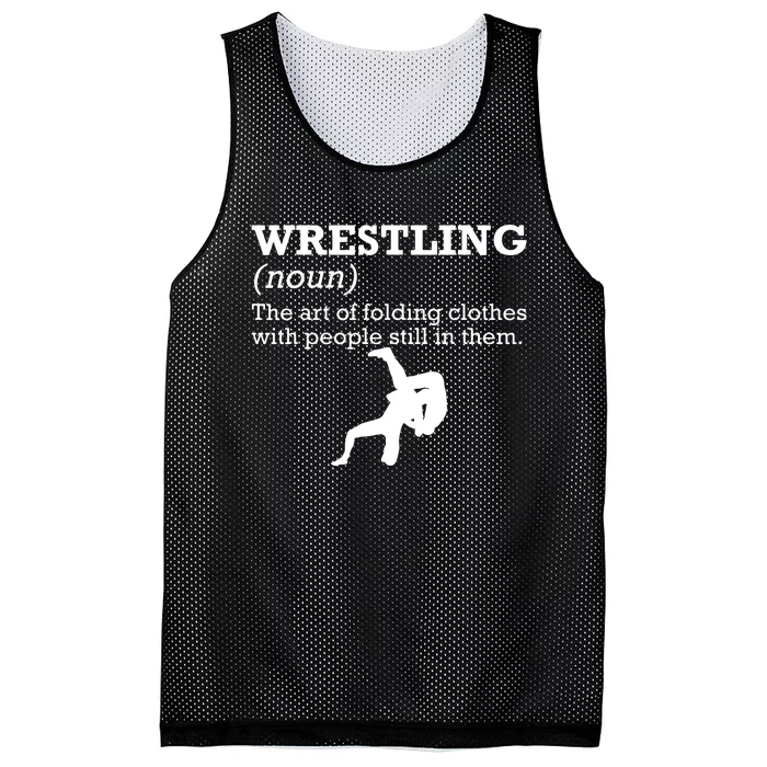 Funny Definition Wrestling Wrestler Mesh Reversible Basketball Jersey Tank