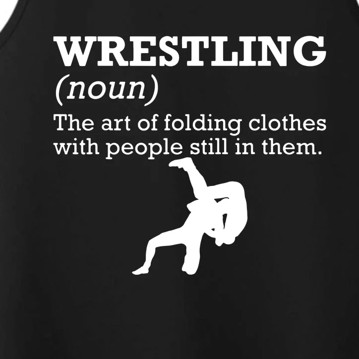 Funny Definition Wrestling Wrestler Performance Tank