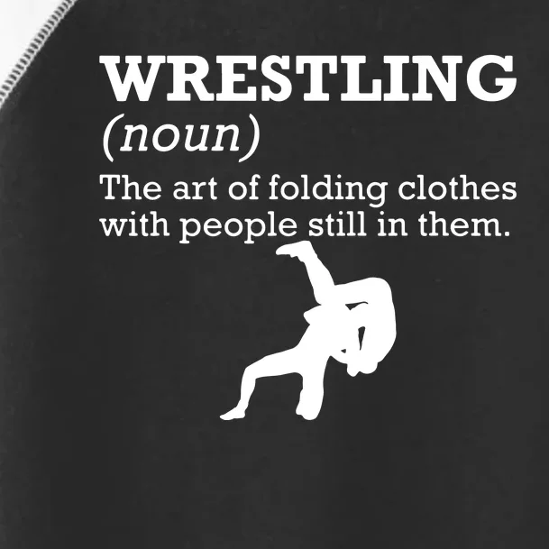 Funny Definition Wrestling Wrestler Toddler Fine Jersey T-Shirt