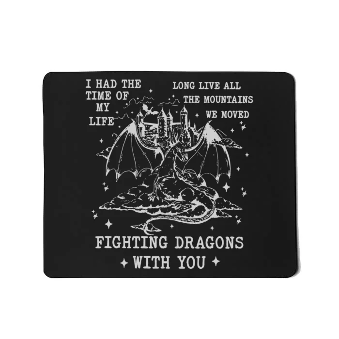 Fighting Dragons With You Mousepad