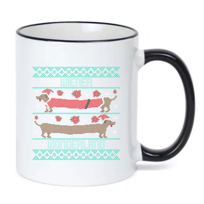 Funny Dachshund Wiener Weenie Dog Ugly Christmas Xmas Gift Funny Gift Black Color Changing Mug