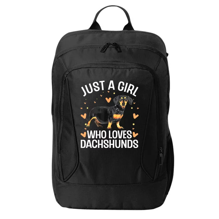 Funny Dachshund Wiener Dog Lover Gift City Backpack