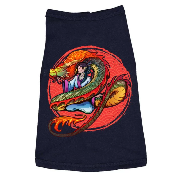 Fire Dragon Warrior Woman Doggie Tank