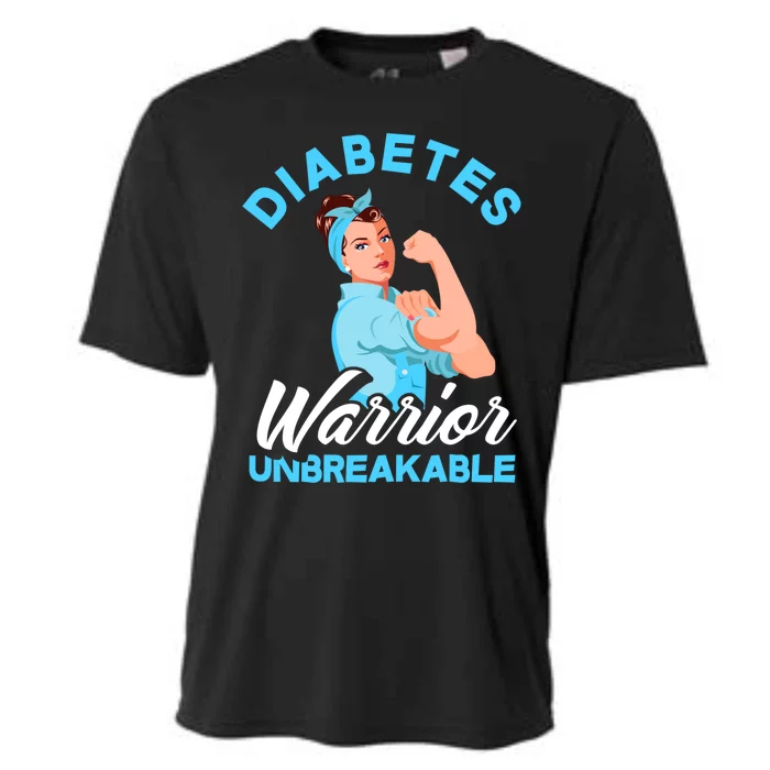 Fighter Diabetes Warrior Unbreakable Diabetes Awareness Meaningful Gift Cooling Performance Crew T-Shirt