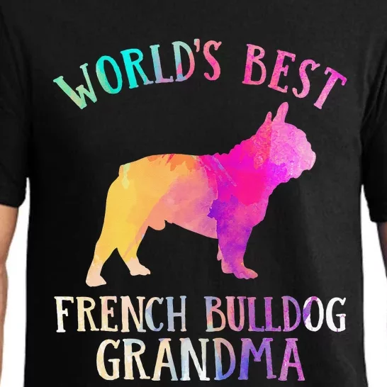 Frenchie Dog World’s Best French Bulldog Grandma Pajama Set