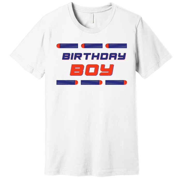 Foam Dart War Birthday Premium T-Shirt