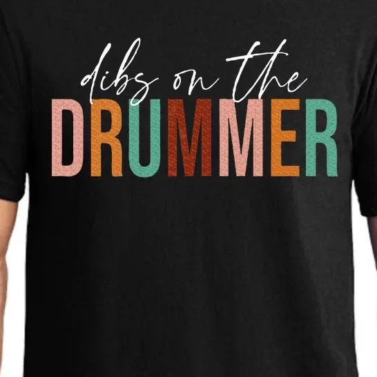 Funny Drummer Wife Dibs On The Drummer Pajama Set