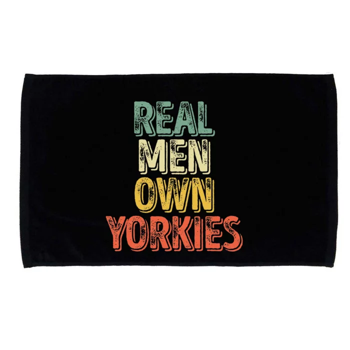 Father's Day Yorkie Dad Real Own Yorkies Microfiber Hand Towel