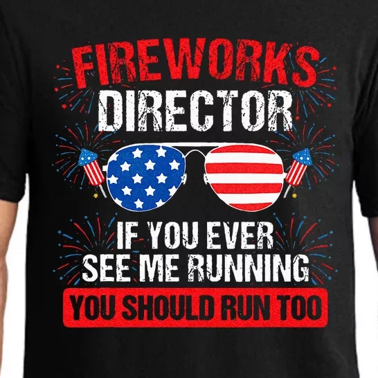 Fireworks Director You See Me Running Patriotic Pajama Set