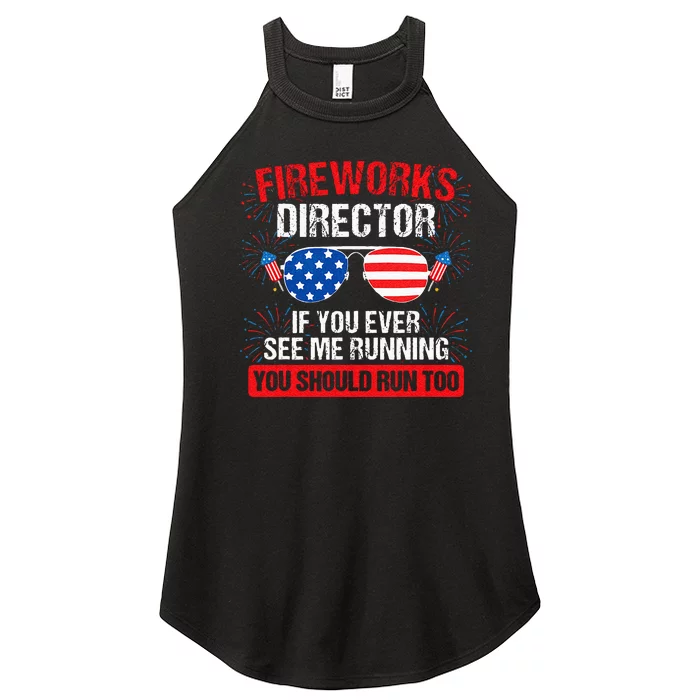 Fireworks Director You See Me Running Patriotic Women’s Perfect Tri Rocker Tank