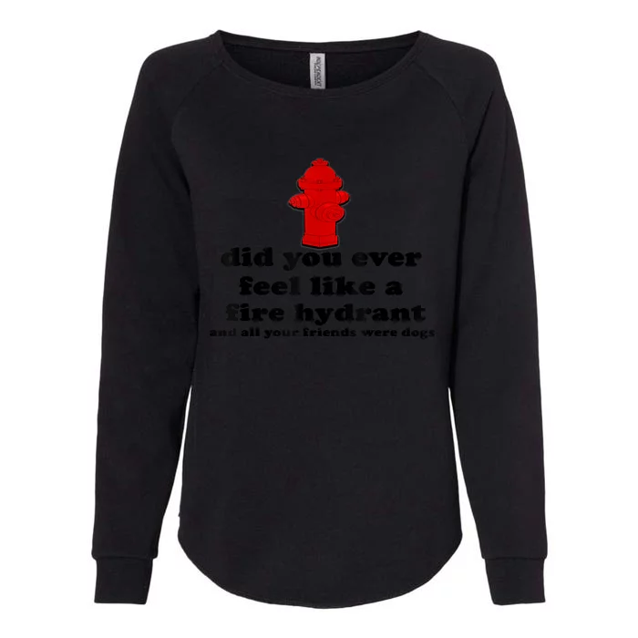 Funny Did You Ever Feel Like A Fire Hydrant Womens California Wash Sweatshirt