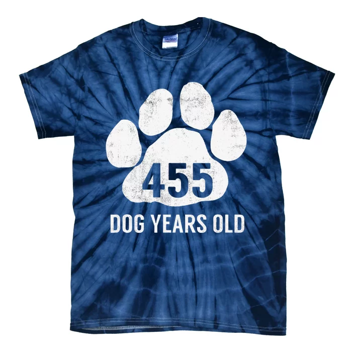 Funny Dog Years Old Vintage 65th Birthday Gag Gift Tie-Dye T-Shirt