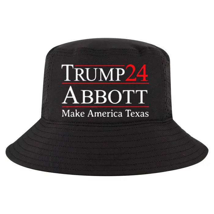 Funny Election 2024 Trump Abbott Texas Gift Campaign Cool Comfort Performance Bucket Hat