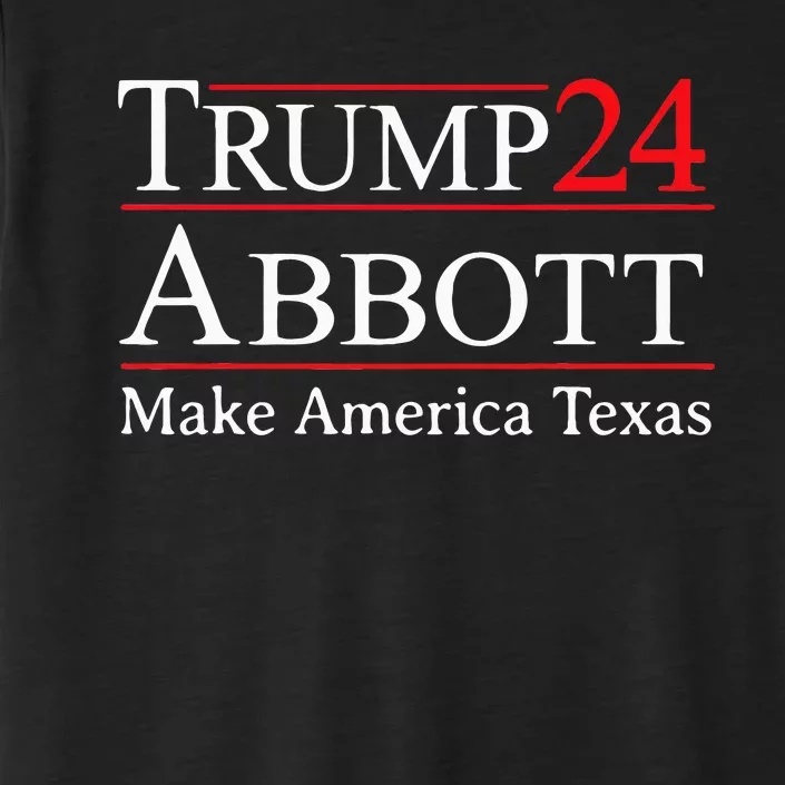 Funny Election 2024 Trump Abbott Texas Gift Campaign ChromaSoft Performance T-Shirt