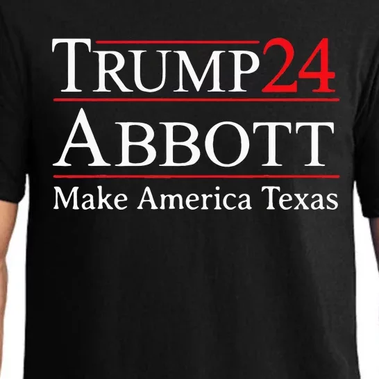 Funny Election 2024 Trump Abbott Texas Gift Campaign Pajama Set