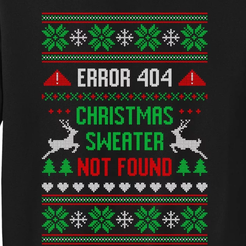 Funny Error 404 Ugly Christmas Sweater Not Found Funny Xmas Sweatshirt