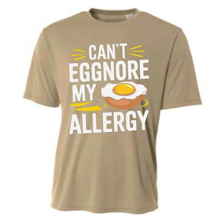 Funny Egg Allergy Pun Egg Tolerance Cooling Performance Crew T-Shirt