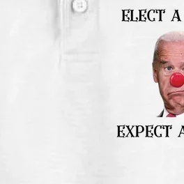 Funny Elect A Clown, Expect A Circus Biden Design #FJB 2021 Dry Zone Grid Performance Polo