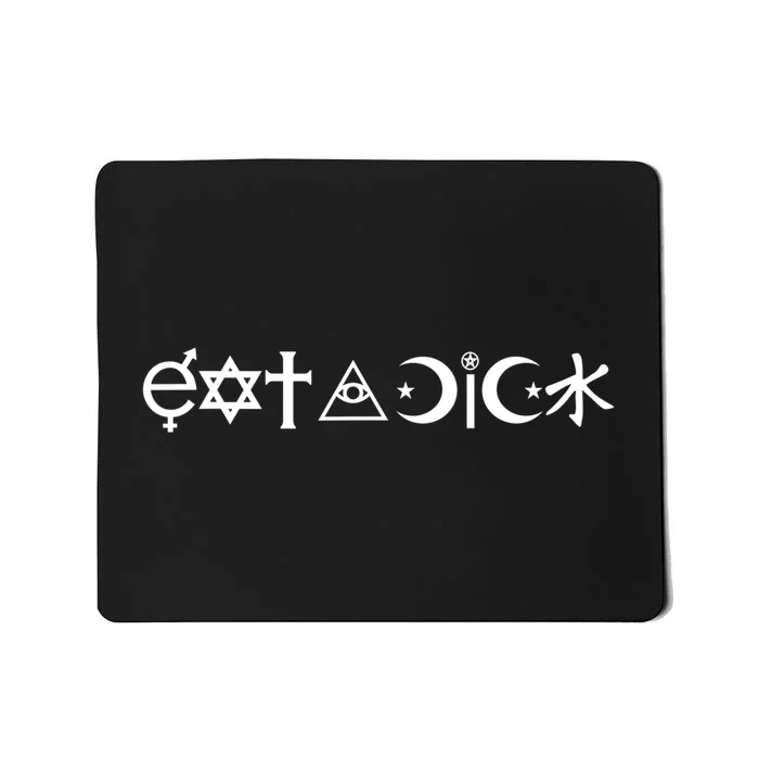 Funny Eat A Dick Gift Coexist Parody Gift Mousepad