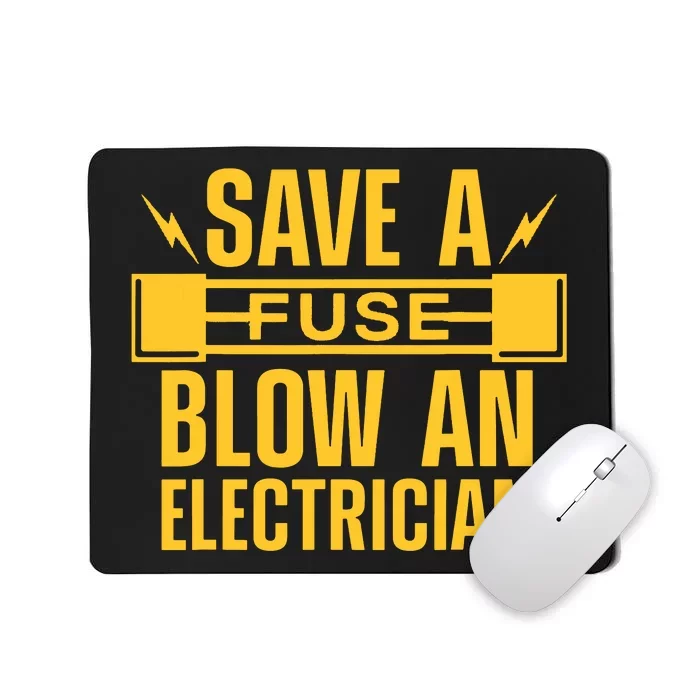 Funny Electrician Art Women Electrical Fuse Electrician Mousepad