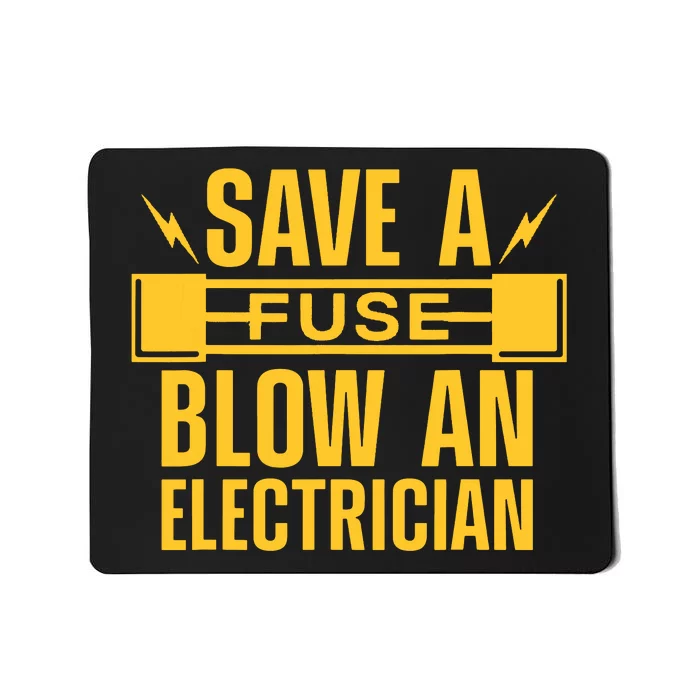 Funny Electrician Art Women Electrical Fuse Electrician Mousepad