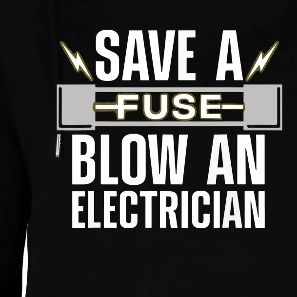 Funny Electrician Art Women Electrical Fuse Engineers Womens Funnel Neck Pullover Hood