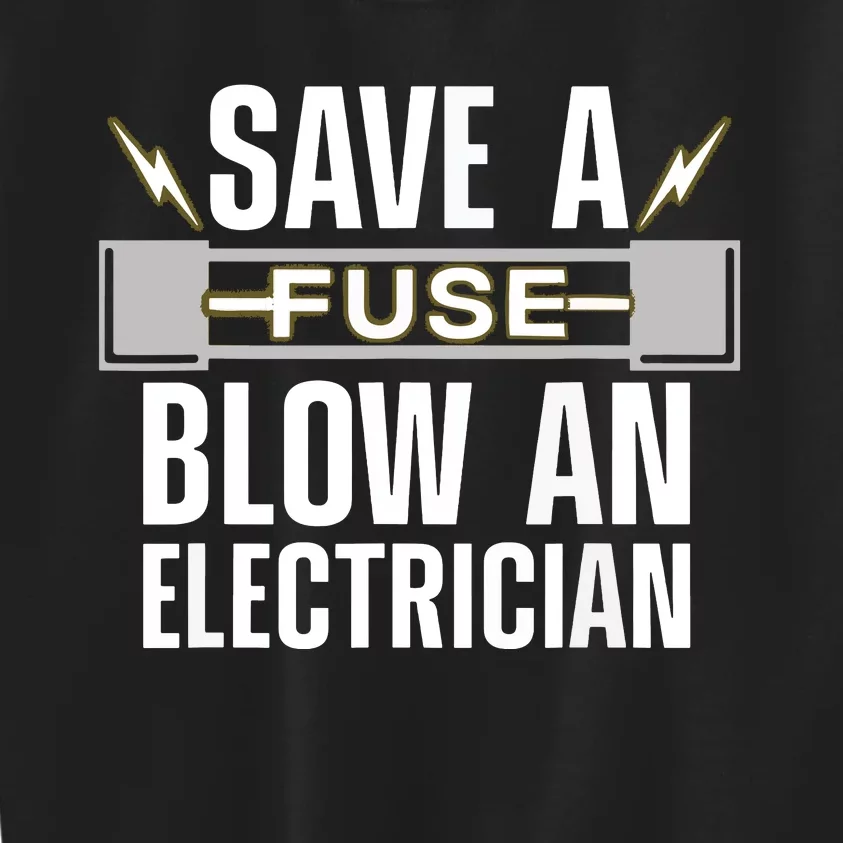 Funny Electrician Art Women Electrical Fuse Engineers Kids Sweatshirt