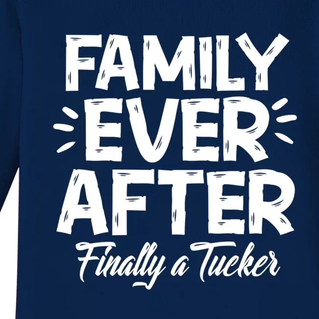 Family Ever After Finally A Tucker Adoption Foster Mom Dad Gift Baby Long Sleeve Bodysuit