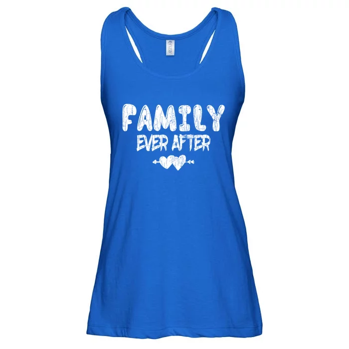 Family Ever After Funny Adopt Adopted Adoption Day Graphic Cool Gift Ladies Essential Flowy Tank